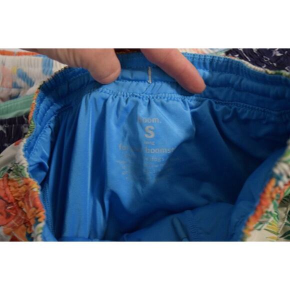 Birddogs Shorts Small Long Shorts Tropical Floral Hawaiian Lined Gym Training - Picture 3 of 3